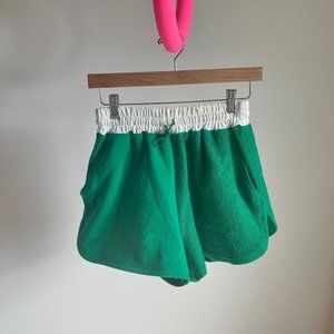 Staud Bungy Cotton Terry Track Shorts